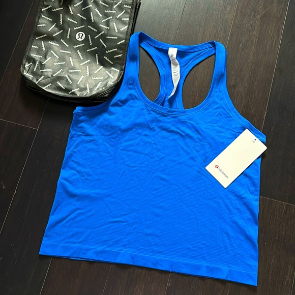 lululemon athletica Tops - LULULEMON SWIFTLY TECH RACERBACK TANK 2.0 BLAZER BLUE TONE (BLBT) SZ 10 NWT